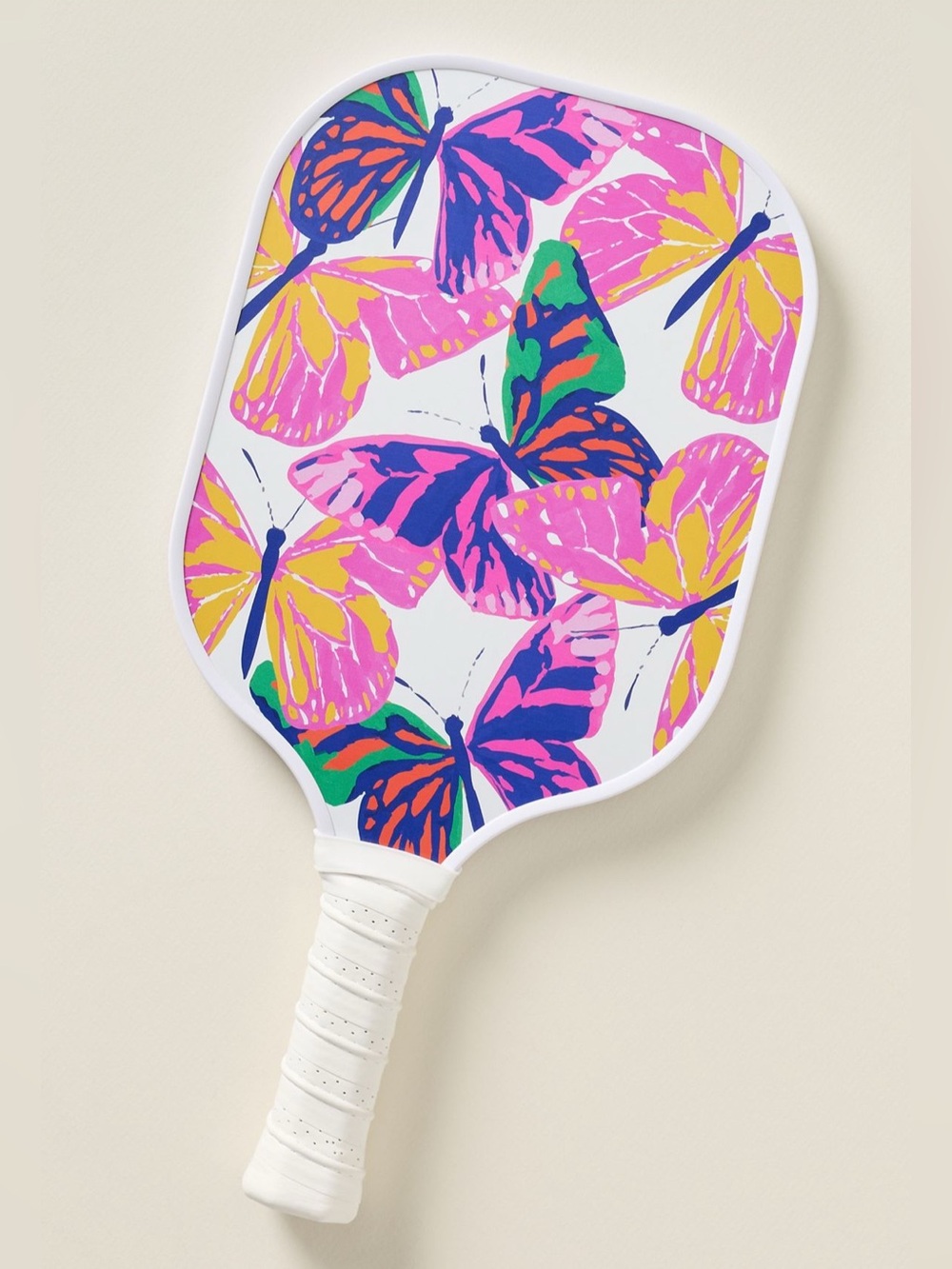 Anthropologie Pink Butterfly Pickleball Paddle
